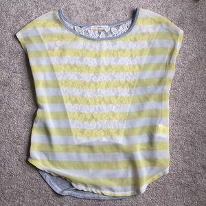 Yellow and gray shirt